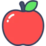 Una manzana roja